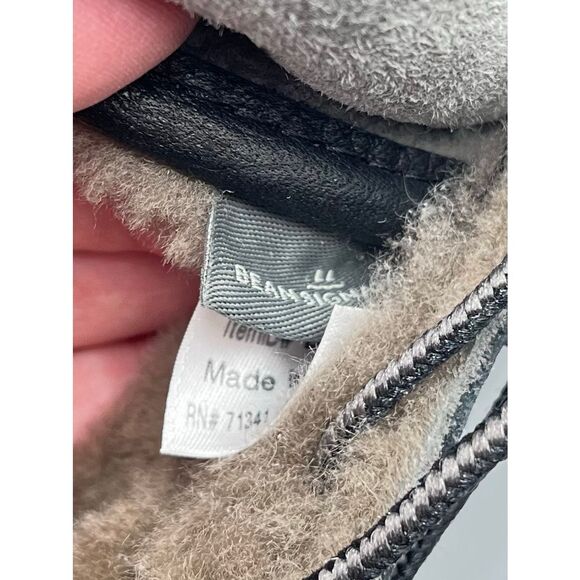 L.L. Bean Womens Signature Wicked Good Bean Boots 10" Grey Suede Size 9 Worn 1x - Picture 6 of 13